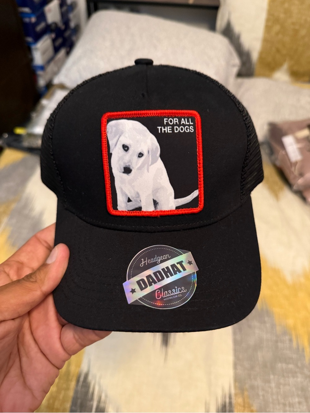 Headgear Black For All The Dogs' Trucker Hat